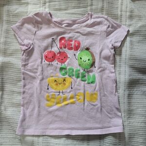 Fruit-Themed Kids T-Shirt - Pink